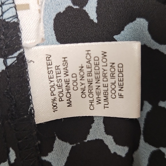 Loft Petites Print Crew Neck Blouse - Picture 5 of 5